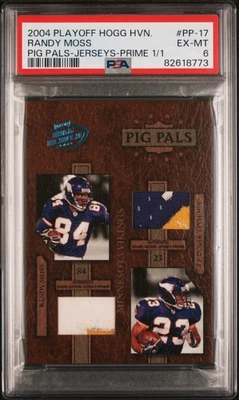 2004 Playoff Hogg Heaven Moss Bennett #PP-17 Pig Tails Jerseys Prime 1/1 PSA 6 - Imagem 1 de 2