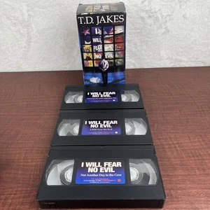 Bishop T.D. Jakes I Will Fear No Evil VHS 3 Tape Series The Potters House - Picture 1 of 7