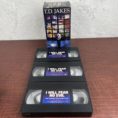 Bishop T.D. Jakes I Will Fear No Evil VHS 3 Tape Series The Potters House - Image 1 of 4