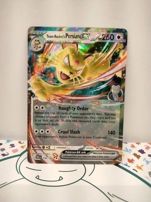 Team Rocket's Persian ex 150/182 Destined Rivals Holo Pokémon Card COMBINED SHIP - Image 1 of 3