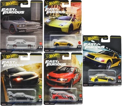 Hot Wheels Premium Fast & Furious Mix - Complete Set of 5, Honda,Toyota 2025 PSL - Image 1 of 4