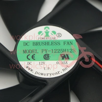 1PCS NEW for 12V Cooler 0.35A 12CM 120*120*25mm 2pin Cooling Fan PY-1225H12S - Image 1 of 4