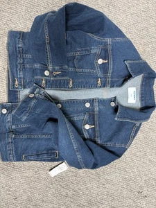 Old Navy Girl's Denim Jean Jacket Medium Wash Large (Size 10-12) NWT Org. $44.99 - Picture 1 of 3