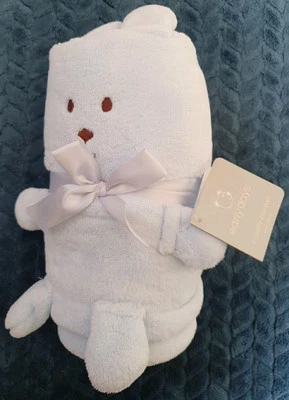 Manta Early Days Azul Novedad Oso de Peluche Perro Primark Conejito Nueva Ojos Marrones Foto 1 de 4