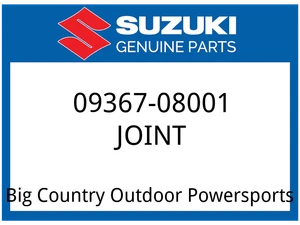 Suzuki OEM Part 09367-08001 JOINT, HOSE - Picture 1 of 1