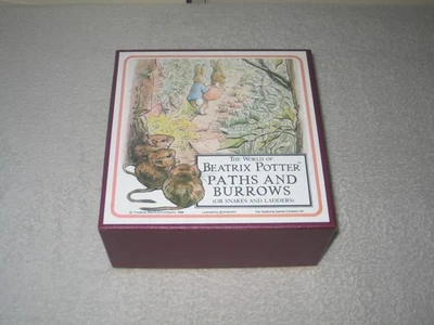 VINTAGE BEATRIX POTTER PATHS & BURROWS (SNAKES & LADDERS) F. WARNE & Co 1988 - Image 1 of 4