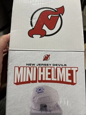 NJ Devils Mini Helmet SGA giveaway Limited 2/6/24 - Image 1 of 4