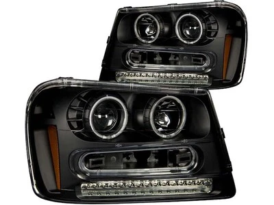 适用于 2002 - 2006 年雪佛兰 Trailblazer EXT 车头灯套装 Anzo 38118QPZG 2003 2004 — 第 1/4 张图片