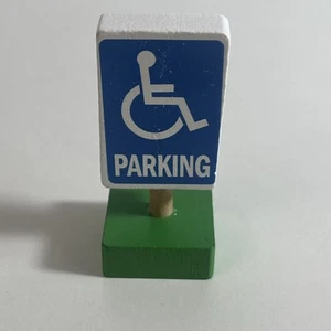 Handicap Parking Sign Wooden Toy - Picture 1 of 4