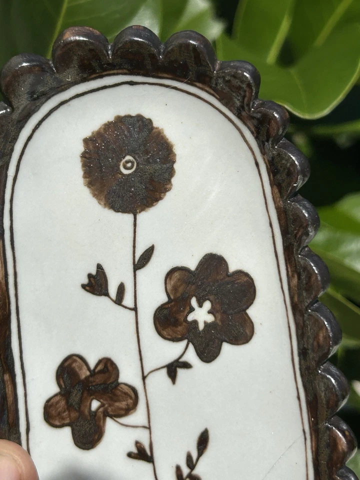 VTG Soap Dish Vintage Art Ornate FLOWER - Image 1 of 4