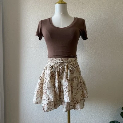 Corto Franela América Gosling Talla 3 Edición Limitada Estampado Cobre 100% Seda Foto 1 de 4