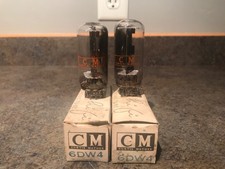 Lot Of 2 6Dw4B Curtis Mathes Vacuum Tubes Tested Nos Nib Matched Pair