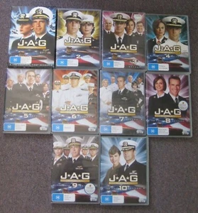 10 DVDS (54 DISCS) - J.A.G. (JUDGE ADVOCATE GENERAL) - SEASONS 1-10 - REGION 4 - Picture 1 of 2