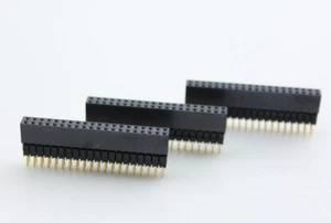 Qty 3 New 2.54mm 2x20 40-Pin Female Pin Header Elevated Socket Connector Strip - Picture 1 of 4