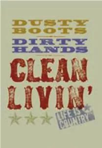 LEANIN TREE ""Botas polvorientas - Clean Livin' - Country Life"" ~ Imán de nevera #67044~ - Imagen 1 de 1