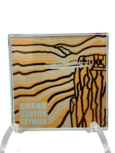 Grand Canyon Skywalk Glass Coaster - Picture 1 of 4