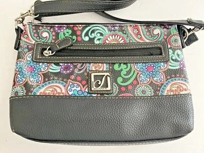 Bandolera Stone Mountain Negra con Estampado Paisley Correa Ajustable/Desmontable Foto 1 de 4