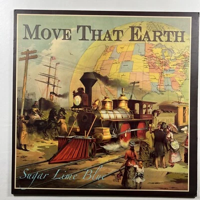 Sugar Line Blue “Move That Earth” LP/Self Publish (EX) Coke Bottle Clear Vinyl Foto 1 de 4