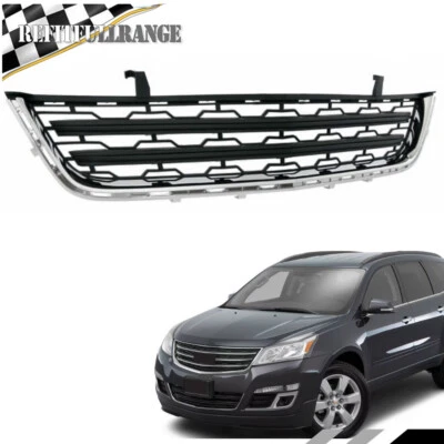 Front Lower Grille Chrome&Black Grill For Chevrolet Traverse 2013-2017 Honeycomb - Изображение 1 из 4