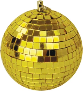 SoundLAB leichte Deckenbehang Gold Spiegel Disco Tanz Party DJ Kugel 100 mm 4" - Bild 1 von 1
