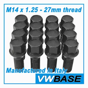 BMW 330e F30,F80 Wheel Bolts Nuts M14 x 1.25 27mm 3 Series Bolt x 16 - Picture 1 of 7