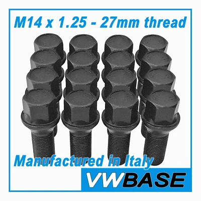 BMW 535i xDrive F11 Wheel Bolts Nuts M14 x 1.25 27mm 5 Series Bolt x 16 — 第 1/4 张图片