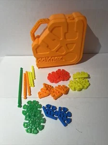 Kid K'nex Orange Plastic Case With 19 Pieces/Parts Junior Size- Larger - Picture 1 of 10