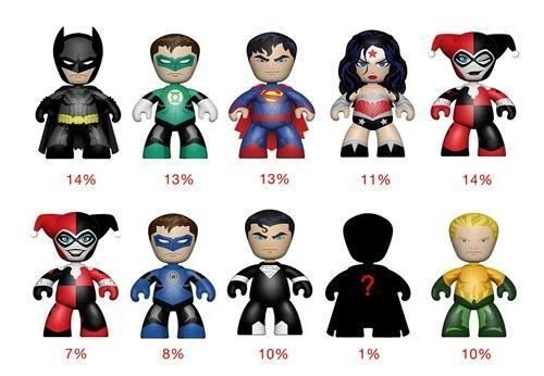 DC Universe Mini Mez-Itz 2 pulgadas minifigura paquete de 2 Foto 1 de 1