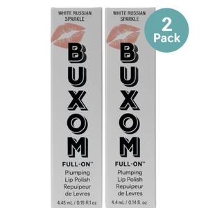 BUXOM White Russian Sparkle Lip Polish 0.15 + 0.14 fl oz (2 Pack) New - Picture 1 of 5
