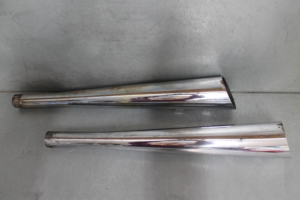 Silenciadores Harley Davidson Hooker Megáfono Flujo Sintonizado 27643 *pestaña reparada Foto 1 de 4