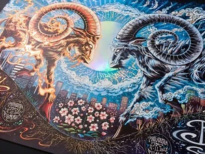 Miles Tsang Billy Strings Philadelphia AP Folie ungeschnitten #/33 Kunstdruck Gigposter - Bild 1 von 10