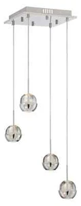 Lite Source Inc. LS-18194 Led Pendant Chrome/Crystal Type Led 6Wx4 - Picture 1 of 1