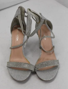 Top Moda Dressy Formal Sandals 3" High Heel Ankle Strap Open Toe Sandals Size 8 - Picture 1 of 9
