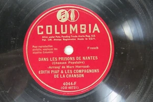 Edith Piaf - COLUMBIA 4044-F - Dans Les Prisons De Nantes - Picture 1 of 4