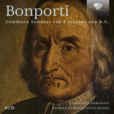Francesco Antonio Bonporti: Complete Sonatas for 2 Violins & B.C. 4CD NEW SEALED - Image 1 of 2