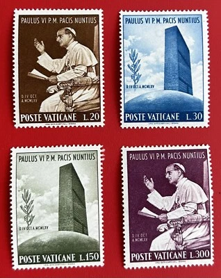 Vatican City: 1965 Complete set of 4, SC# 416-419, Paul IV. MNH. Lot# 09-08196 - Image 1 of 2