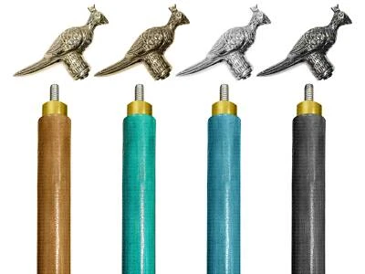 Деревянные трости и трости ручной работы с головой павлина гравируемая кожа на заказ - Изображение 1 из 4