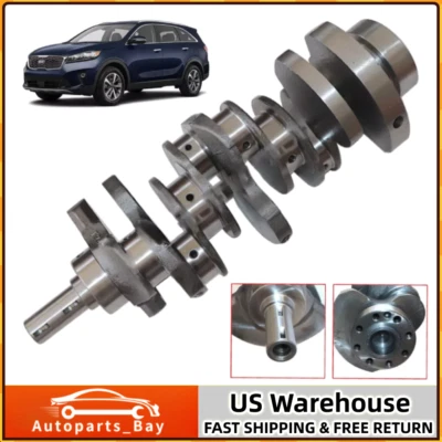 Cigüeñal motor para Hyundai Santa Fe 2013-16 Azera 2017-2022 Kia Sorento 3,3 L Foto 1 de 4