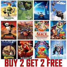 Disney Film Pixar Kinder Animationsfilm Poster Drucke Wandkunst Poster A4 A3 A2