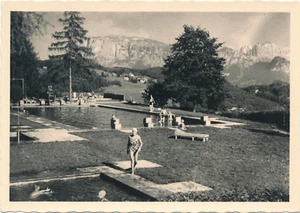 Postcard swimming pool in Upper Bolzano am Ritten, Italy (J3) - Picture 1 of 2