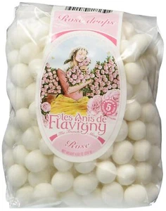 Rose Flower Abbaye de Flavigny Anise drops all natural bulk 8.82 oz Bag - Picture 1 of 1