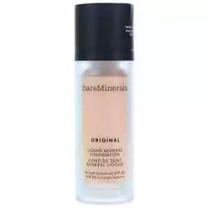 BAREMINERALS FONDAZIONE MINERALE LIQUIDO ORIGINALE SPF 20: AVORIO FAIR 02 EXP 23 AU - Foto 1 di 1