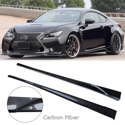 Par de alerones de faldones laterales de fibra de carbono estilo 10 AS 2014-2019 para Lexus RC F USC 10 Foto 1 de 4