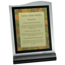 Metal Sign Holder Matte Black Metal Vertical - 8 1/2" L x 11" H