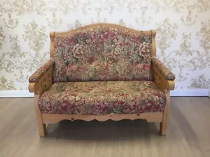 Voglauer Anno 1900 Fichte Sofa Couch Zweisitzer Garnitur Landhaus Wohnzimmer - Bild 1 von 11