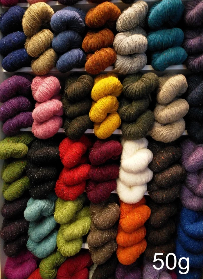 50g Quality Aran Donegal Tweed Knitting Yarn Ireland  100% Wool - Free Shipping! - Image 1 of 1