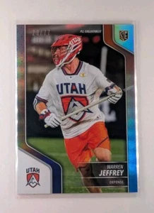 Warren Jeffrey 2024 Premier Lacrosse League PLL #25 Blue Parallel Card #20 /77 - Picture 1 of 2