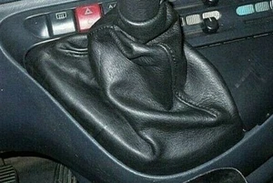 Cuffia leva cambio Fiat Scudo 1° Serie vera pelle nera - NO POMELLO e plastiche - Imagen 1 de 4