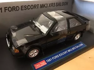 FORD ESCORT MK3 XR3 BERLINA 1981 - NERO - SUNSTAR 1/18 - ULTRA RARA - NUOVA - Foto 1 di 12