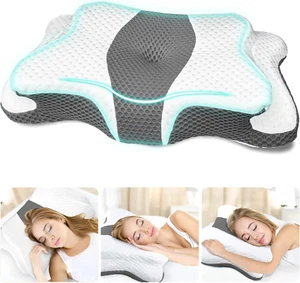 Ergonomic Memory Foam Cervical Pillow for Neck & Shoulder Pain Relief - Picture 1 of 12